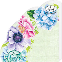 Салфетки Art bouquet бумажные цветочный натюрморт 3сл 12л